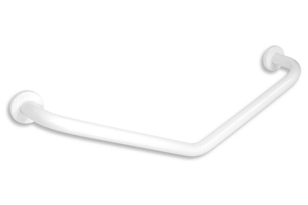 Držadlo Novaservis, 400x400 mm, úhlové, s krytkami, bílá, R66404,11