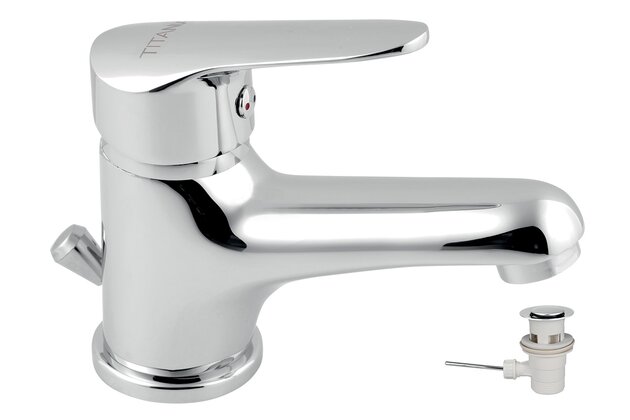 Baterie Novaservis Titania Iris New umyvadlová, s výpustí, chrom, 94401,0