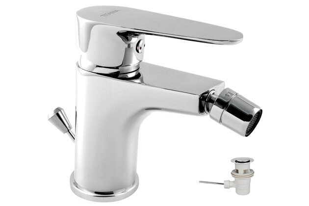 Baterie Novaservis Titania Smart bidetová, s výpustí, chrom, 98011,0