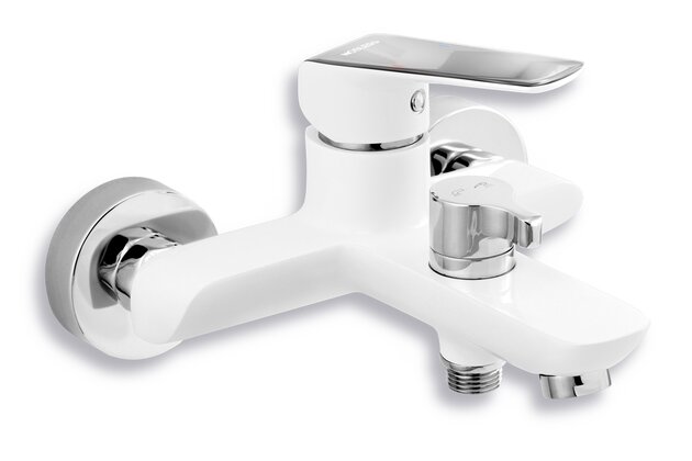 Baterie Novaservis Nobless Tina vanová, bez příslušenství, bílá-chrom, 38020/1,1