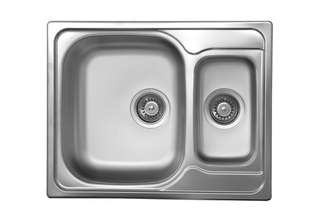 Dřez 49x62 1+1/2 s odkapem a přepadem nerez DR49/62