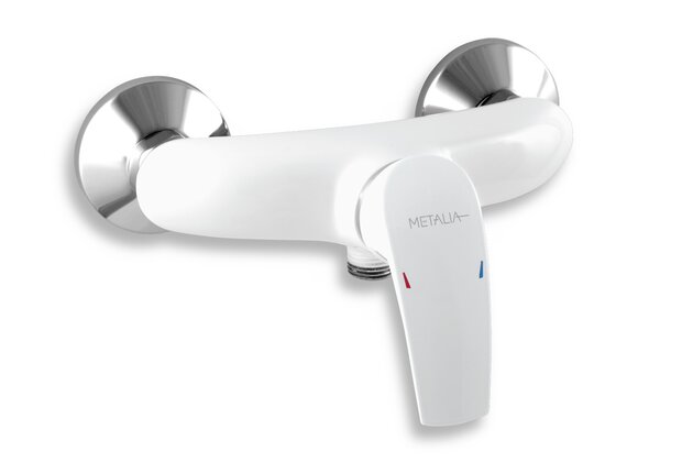 Baterie Novaservis Metalia 57 sprchová, bez příslušenství, 150 mm, bílá, 57060/1,1