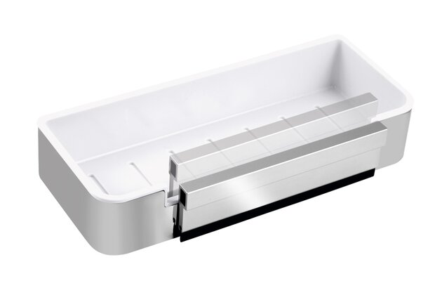 Police Novaservis sprchová, se stěrkou na sprchový kout, nerez, 65577,4