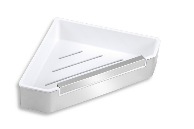 Police Novaservis sprchová, rohová, se stěrkou na sprchový kout, nerez, 65578,4