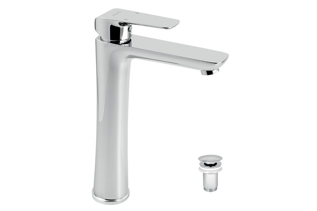 Baterie Novaservis Nobless Tina umyvadlová, s výpustí, chrom, 38503,0