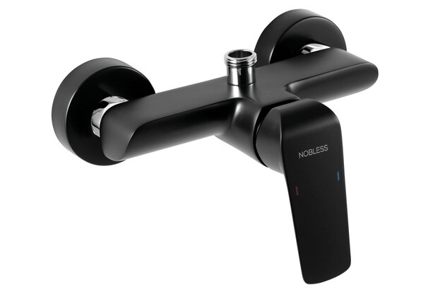 Baterie Novaservis Nobless Tina sprchová, bez příslušenství, 150 mm, černá, 38062/1,5