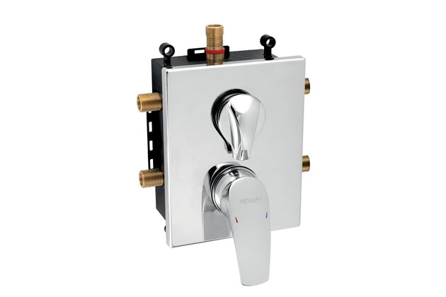 Metalia 57 podomítková baterie s boxem 3 vývody BOX57052RX.0