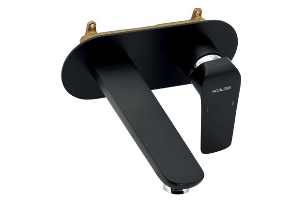 Baterie Novaservis Nobless Tina dřezová, podomítková, černá, 38200,5