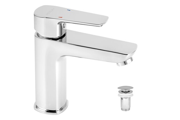 Baterie Novaservis Metalia 58 umyvadlová, s výpustí, ECO, chrom, 58003,0