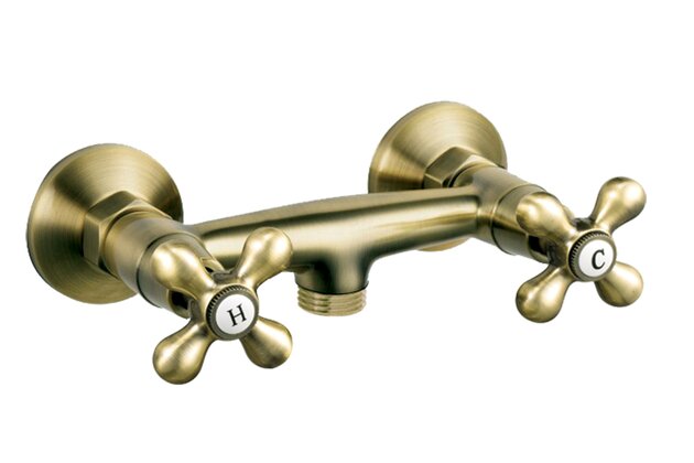 Baterie Novaservis Ferro Antica sprchová, nástěnná, 150 mm, bronz, BAI7BR