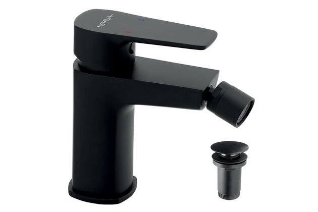 Metalia 58 bidetová baterie s výpustí černá 58011.5