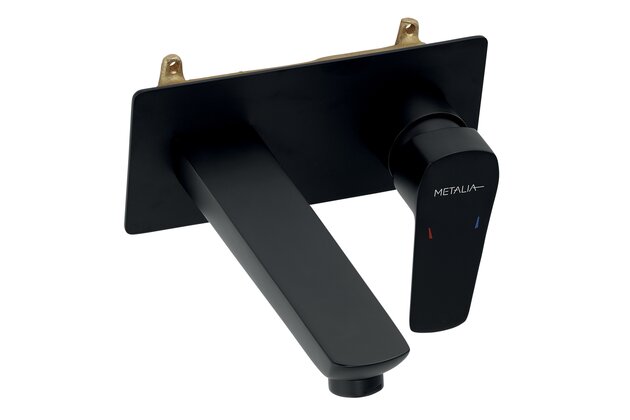 Metalia 58 umyvadlová dřezová podomítková černá 58200.5