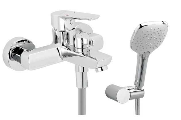 Metalia ECO vanová nástěnná baterie s přísl chrom 58020.0