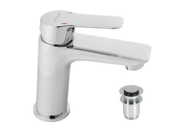 Metalia 54 umyv baterie s výpustí chrom