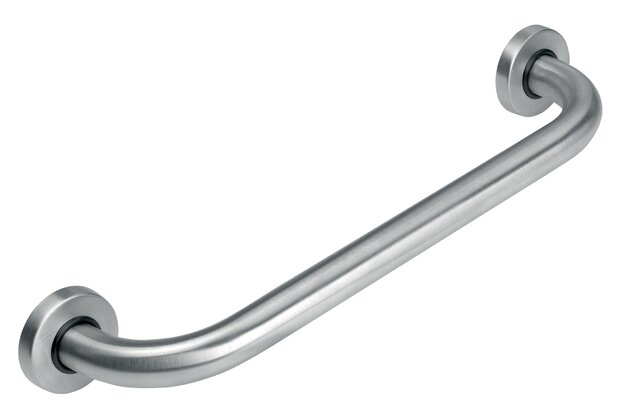 Madlo Novaservis, 400 mm, rovné, s krytkami, kartáčovaná nerez, R6640,4