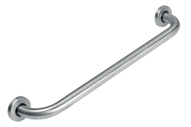 Madlo Novaservis, 600 mm, rovné, s krytkami, kartáčovaná nerez, R6661,4