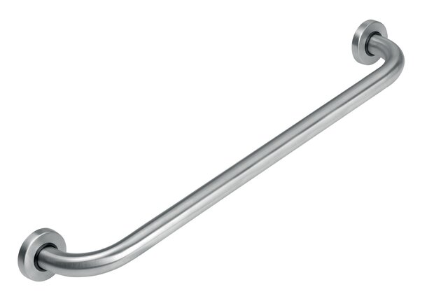 Madlo Novaservis, 700 mm, rovné, s krytkami, kartáčovaná nerez, R6670,4