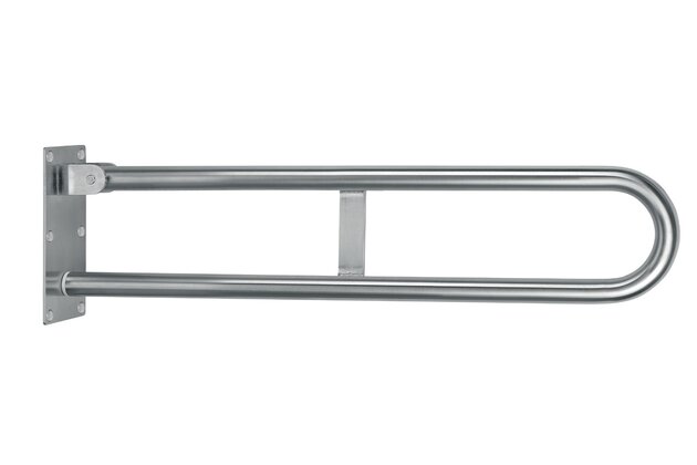 Úchyt Novaservis, 572 mm, dvojitý, sklopný, kartáčovaná nerez, R66550,4