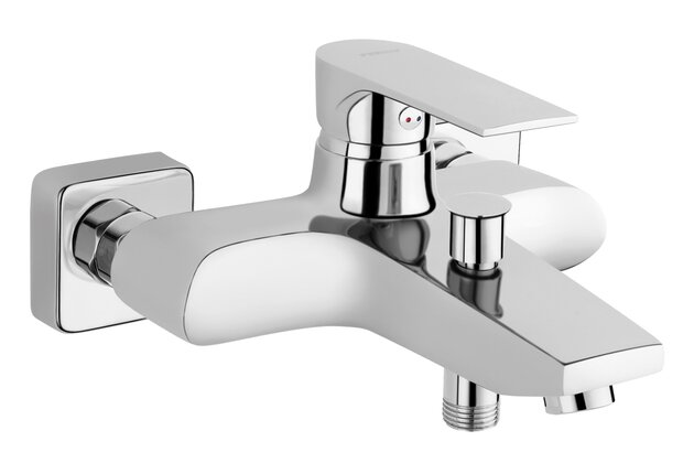 Baterie Novaservis Ferro Algeo Square vanová, nástěnná, bez příslušenství, chrom, BAQ1