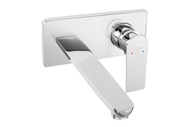 Baterie Novaservis Ferro Algeo Square umyvadlová, nástěnná, podomítková, chrom, BAQ3PA22
