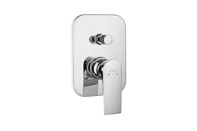 Baterie Novaservis Ferro Algeo Square sprchová, podomítková, chrom, BAQ7P