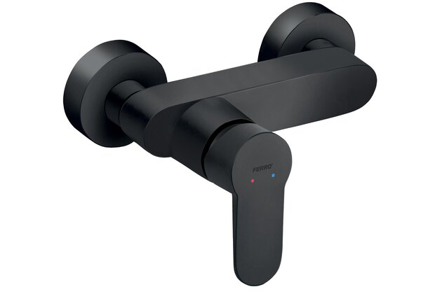 Baterie Novaservis Nostris sprchová, černá, BNS7BL