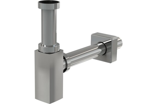 Sifon umyvadlový Alcadrain chrom 32 DESIGN celokovový, hranatý A401