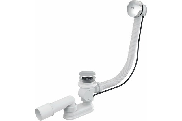 Sifon vanový Alcadrain kov, automat komplet délka 80cm A55KM-80