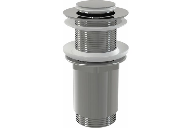 Výpust umyvadlová Alcadrain chrom CLICK/CLACK 5/4 celokovová, malá zátka A394