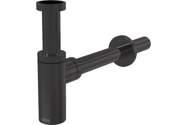 Sifon umyvadlový Alcadrain gun metal kartáčovaný mat DN32 DESIGN A400-GM-B