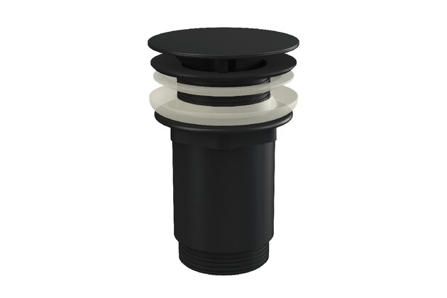 Výpust umyvadlová 5/4  celokov bez přep. černá mat A396BLACK