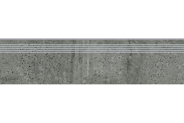 Schodovka Cersanit Newstone graphite mat rektifikovaná 30x120 OD663-089