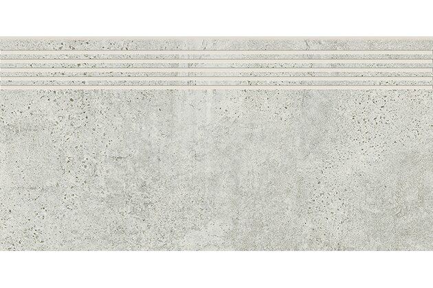 Schodovka Cersanit Newstone light grey mat rektifikovaná 30x60 OD663-072