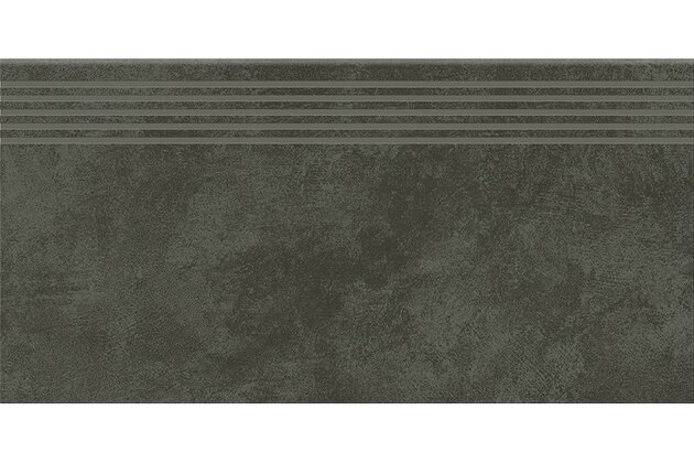 Schodovka Cersanit Ares graphite mat rektifikovaná 30x60 OD708-024