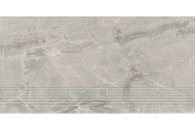 Schodovka Paradyz Little rocks grey mat rektifikovaná 30x60