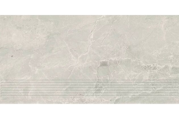 Schodovka Paradyz Little rocks white mat rektifikovaná 30x60