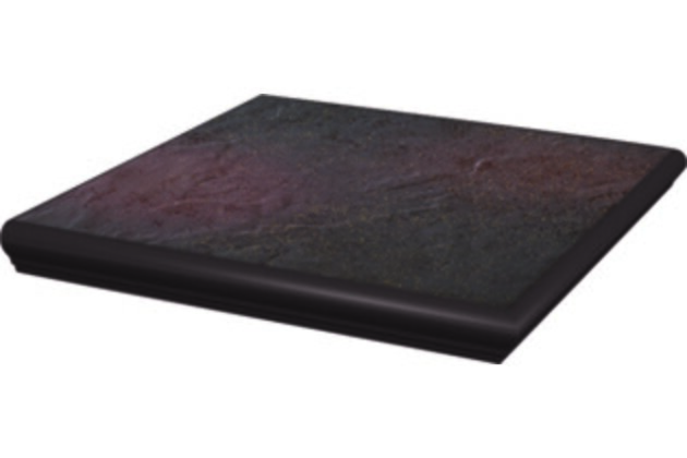 Schodovka rohová Paradyz Semir rosa kapinos struktura mat 33x33