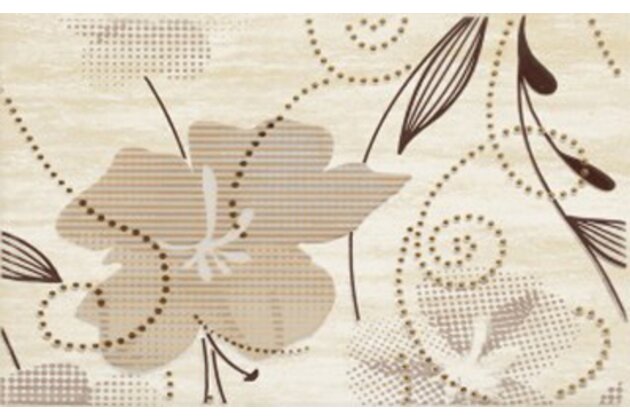 Dekor Paradyz Doppia beige B lesk 25x40