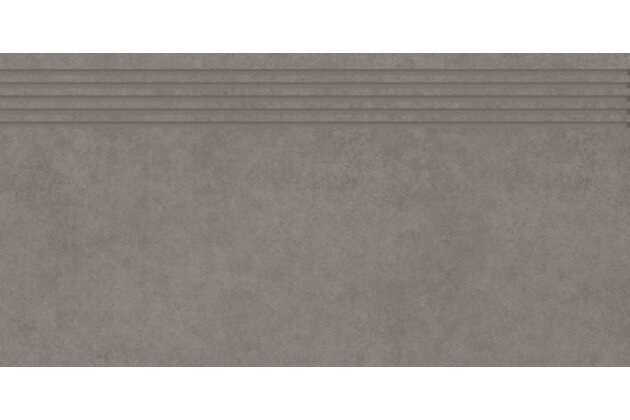 Schodovka Paradyz Intero grys nacinana mat rektifikovaná 30x60