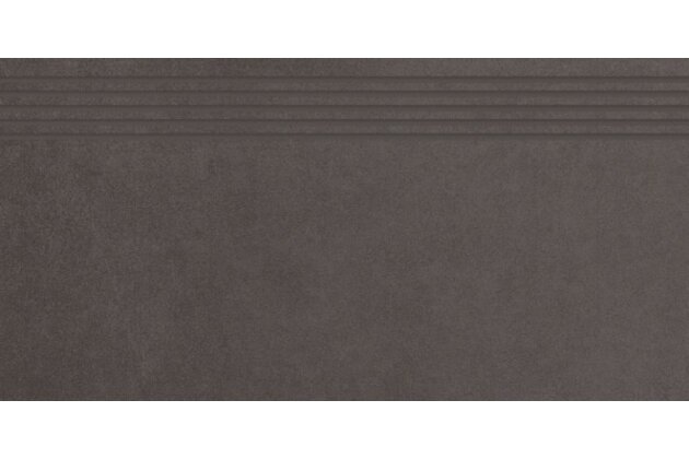 Schodovka Paradyz Intero nero nacinana mat rektifikovaná 30x60