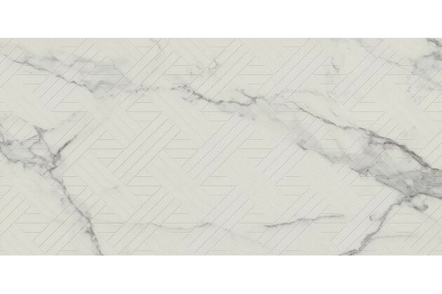 Dekor Paradyz Carrastone white mat rektifikovaná 30x60