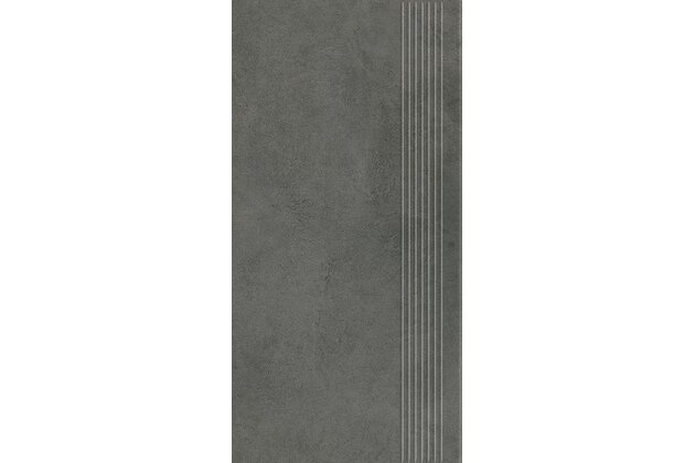 Schodovka Paradyz Magnetik antracite prasowana mat rektifikovaná 30x60