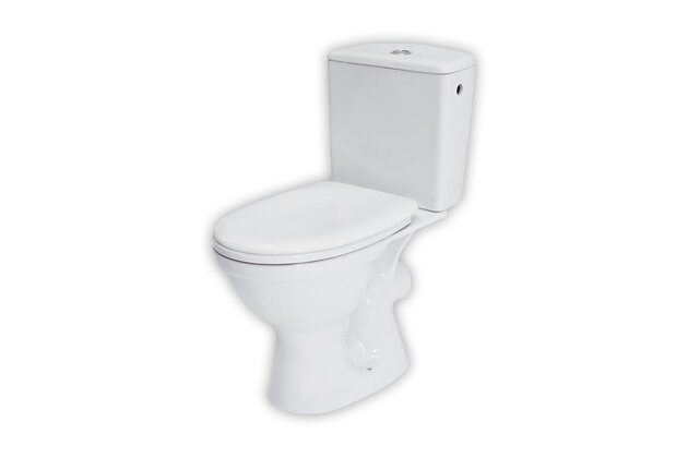 WC mísa Cersanit Merida 114 kombi bílá 010 zadní odpad nádržka 3/6 sedátko Merida polypropylén, K03-014