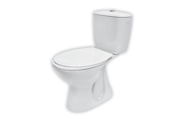 WC mísa Cersanit President 148 kombi bílá 020 spodní odpad nádržka 3/6 sedátko President II polypropylén, K08-029