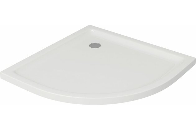 Vanička Cersanit Tako 80x80x4 čtvrtkruhová akrylátová, bílá R55, S204-001