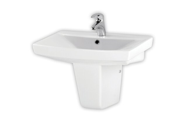 Umyvadlo Cersanit Carina 60 nábytkové, s otvorem, s přepadem, bílá, K31-006