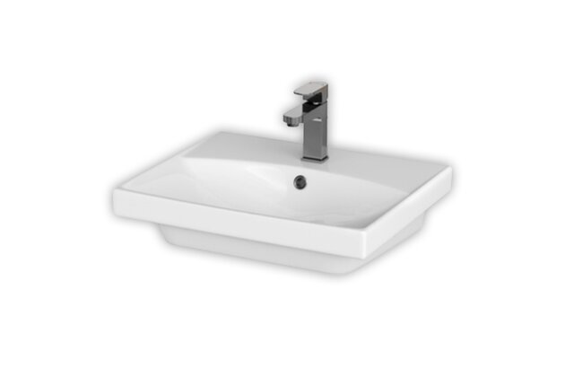 Umyvadlo Cersanit City 50 nábytkové bílé, K35-005