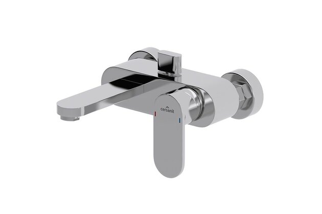Baterie Cersanit Elio vanová sprchová nástěnná, bez příslušenství, chrom, S951-007