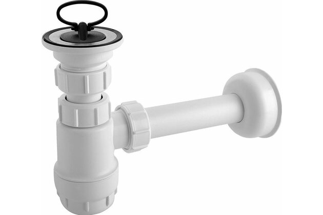 Sifon Cersanit umyvadlový lahvový nízký, bílá, K97-126