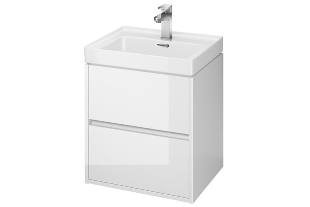 Nábytkový set Cersanit Crea 50, skříňka 50 pod umyvadlo bílá, umyvadlo Crea 50 nábytkové bílé